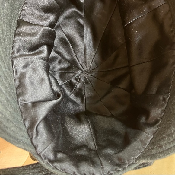 Vintage Black and Brown Leopard Print rimmed Hat - Picture 6 of 10